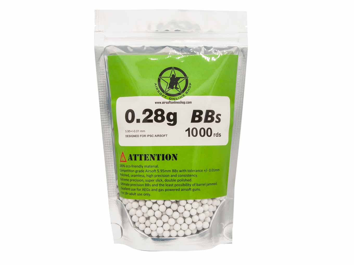 AOLS Airsoft BBs 6mm 0.28g 1000rds